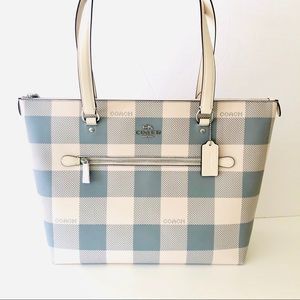 Coach buffalo deals plaid purse