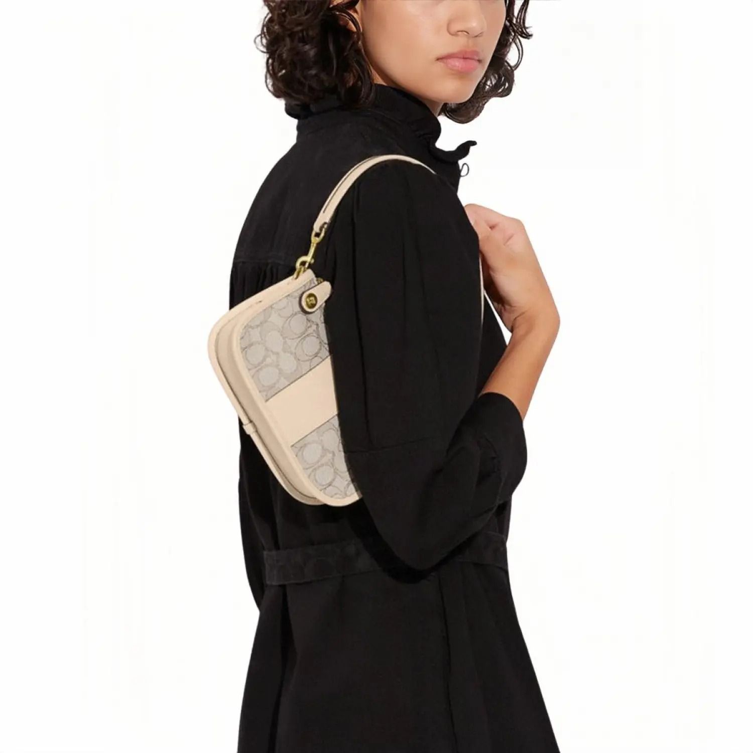 Coach leather hot sale swinger shoulder bag