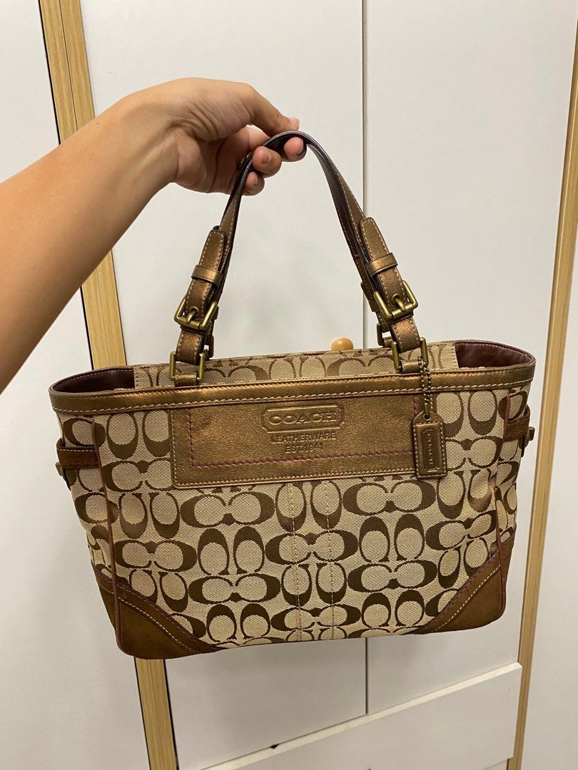 Vintage coach tote bag sales