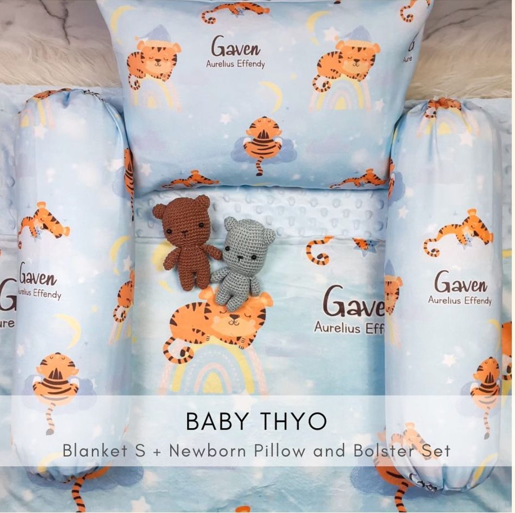 CUSTOMISED BABY BEDDING SET BABY PILLOW BABY BOLSTER NEWBORN GIFT SET BABY BOY GIFT BABY GIRL GIFT BABY SHOWER GIFT BUNNY FULL MONTH BABY GIFT