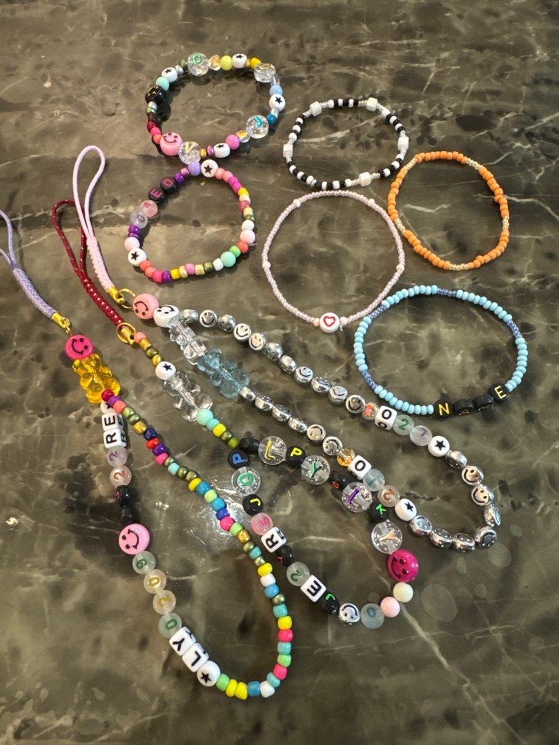 Friendship bracelet with name beads store
