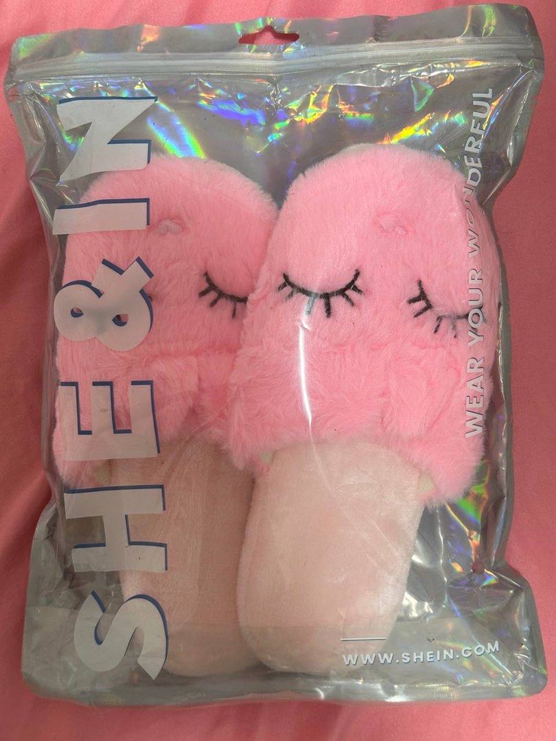 Cute pink slippers hot sale