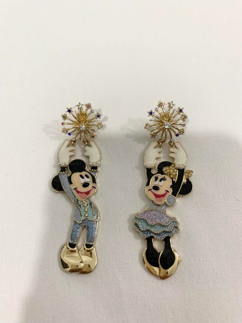 Real gold store minnie mouse earrings