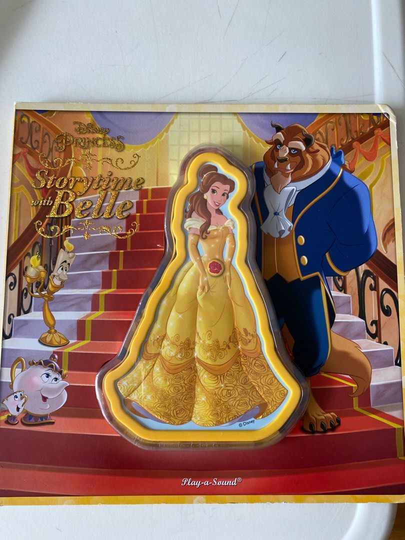 Disney song book 廸士尼公主書，有聲，Belle,美女與野獸, 興趣及遊戲