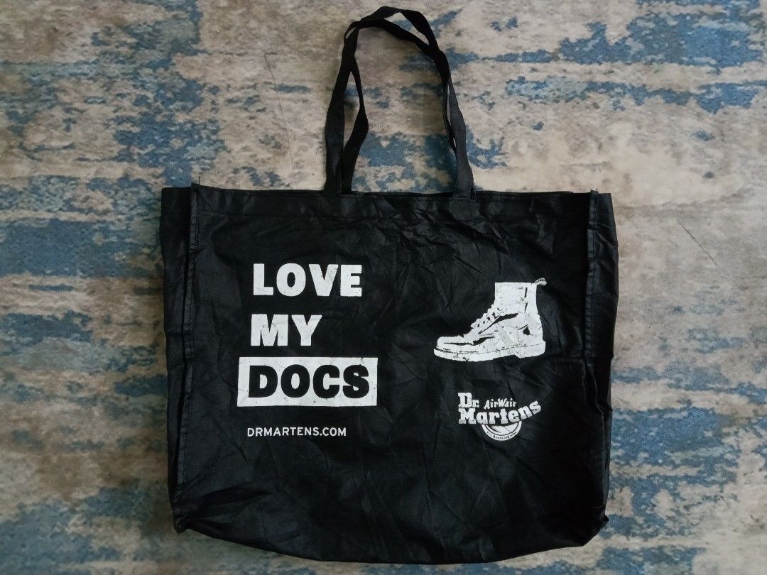 DR. MARTENS BOOTS BRAND LOVE MY DOCS TOTE BAG SHOPPING BAG UNISEX DOCTOR MARTENS