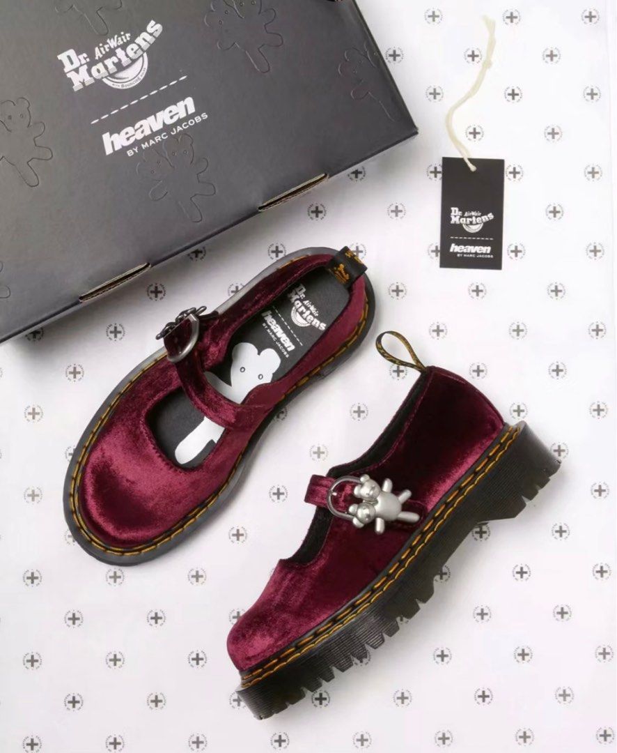 正品代購》大熱Dr. Martens X Heaven By Marc Jacobs Mary Jane Velevt 