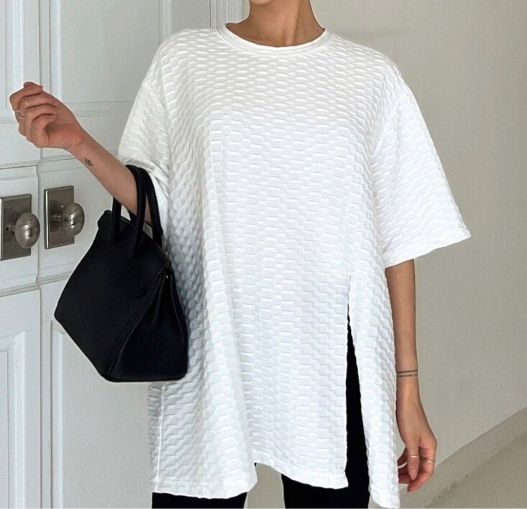 Drop Shoulder Blouse, Women's Fashion, Tops, Blouses on Carousell