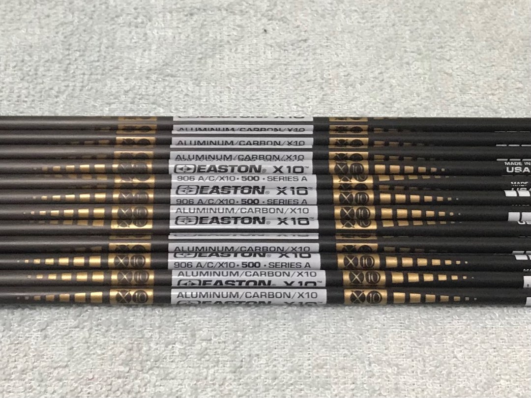 Easton X10 Arrows (spine 500), Sports Equipment, Other Sports Equipment