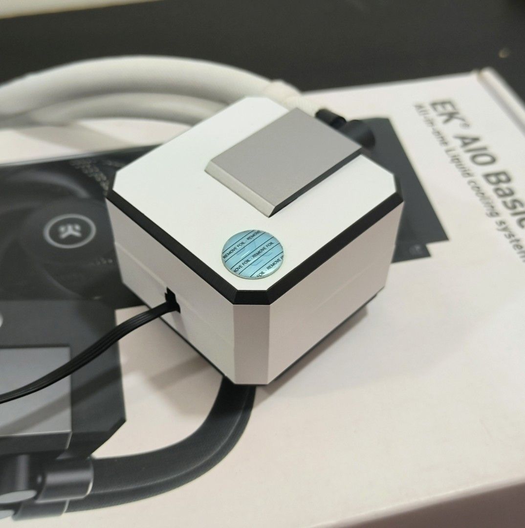EKWB 240 Basic AIO Liquid Cooler Custom White, Computers & Tech, Parts