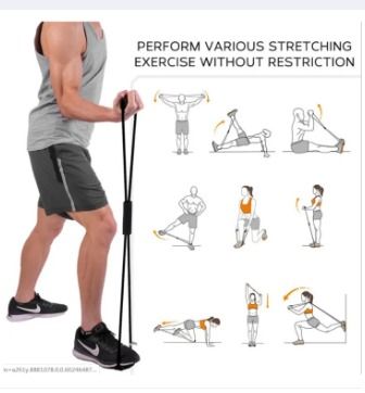 Elastic Tension Rope Gym Fitness Sport Rubber Loop Pull Rope