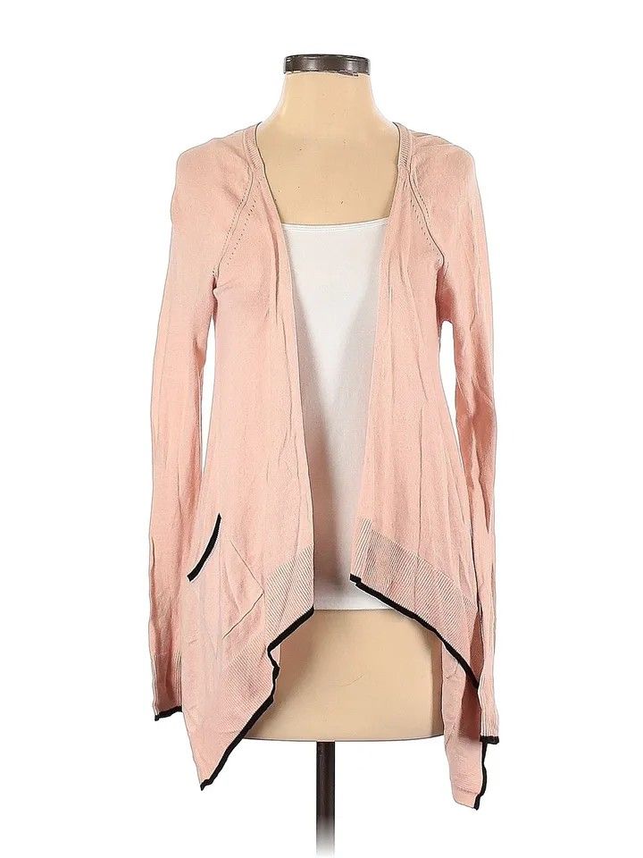 Pink hotsell drape cardigan