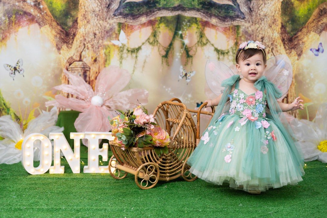 Enchanted Fairy Princess Gown for First Birthday Babies Kids