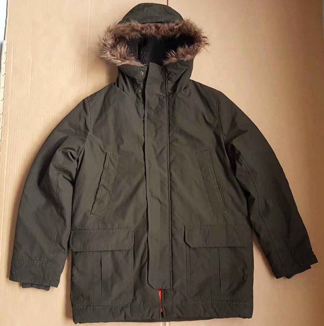 Exclusive GAP Designer Hooded Jacket Khaki Parka Warm Hoody Coat Cult Winter Wear Multi Functional Fashion Mountain Climbing Trekking Hiking