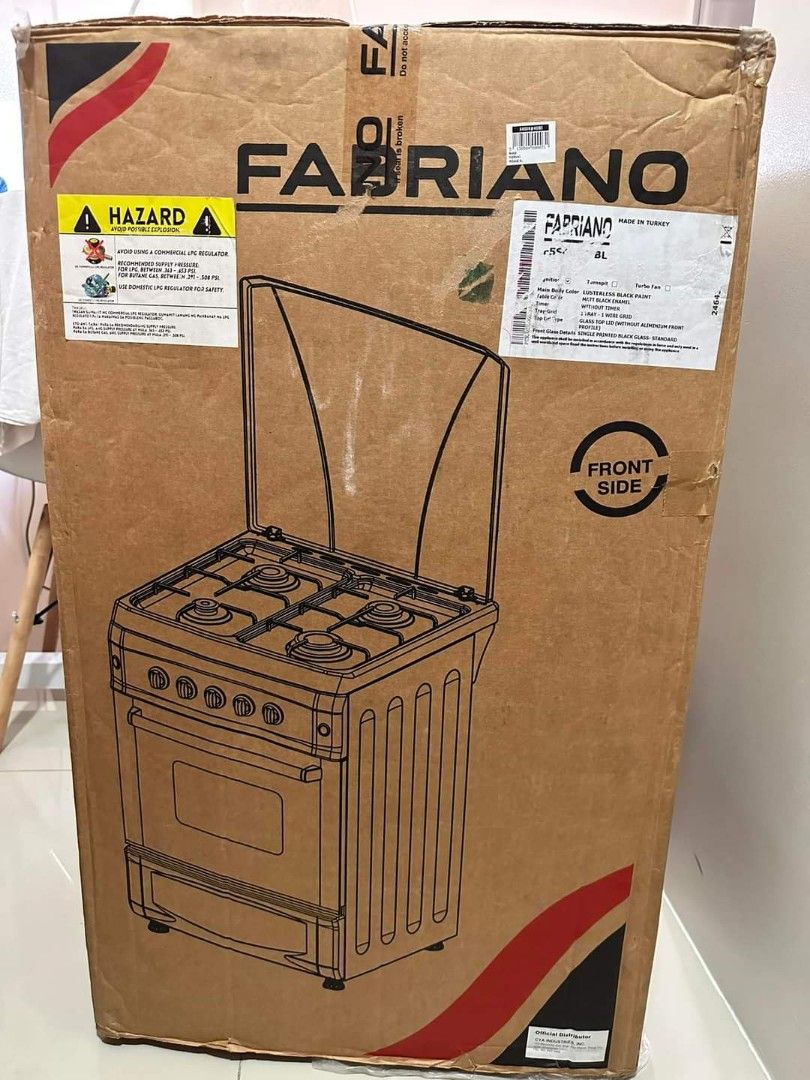 FABRIANO MULTIPURPOSE GAS RANGE, TV & Home Appliances, Kitchen