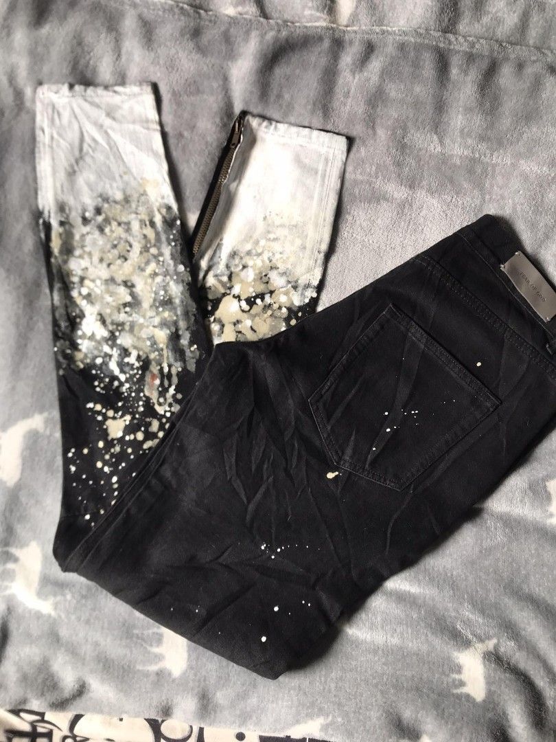 Fear of sales god painted jeans