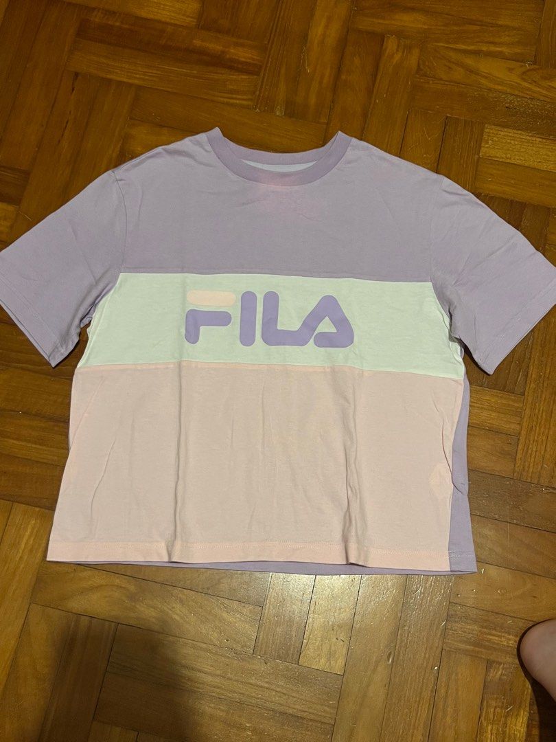 Purple cheap fila shirt