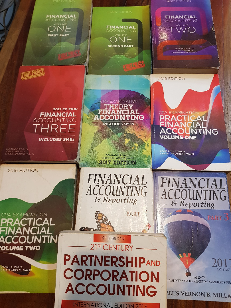 Financial Accounting Books/ CPA Examination Reviewer Valix, Millan