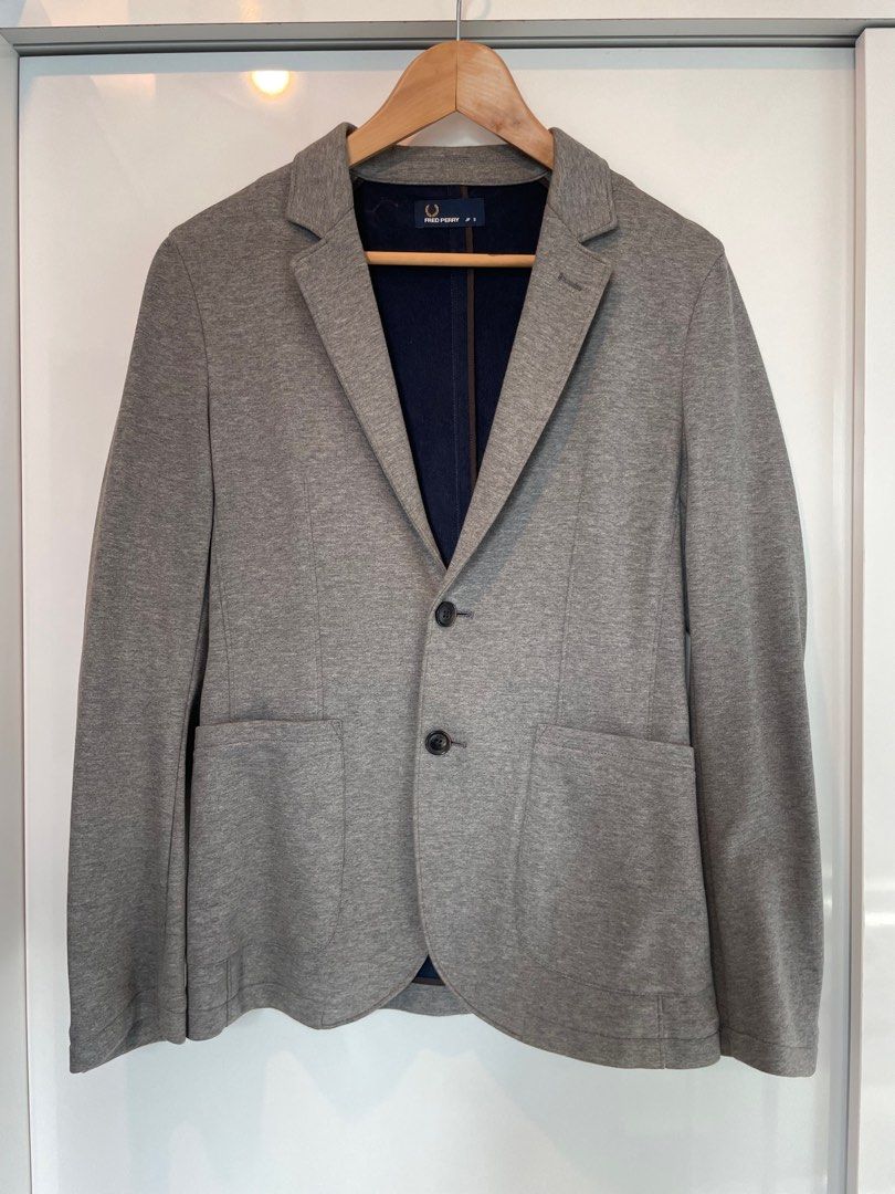 Fred Perry Grey Blazer Jacket XS