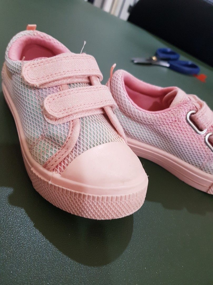 FREE COURIER Mothercare Rainbow Shimmer Glittery Shoes Baby Toddler