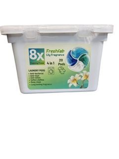 Freshfab 4in1 Laundry Capsules Lily, Sakura Scent 20 Pods