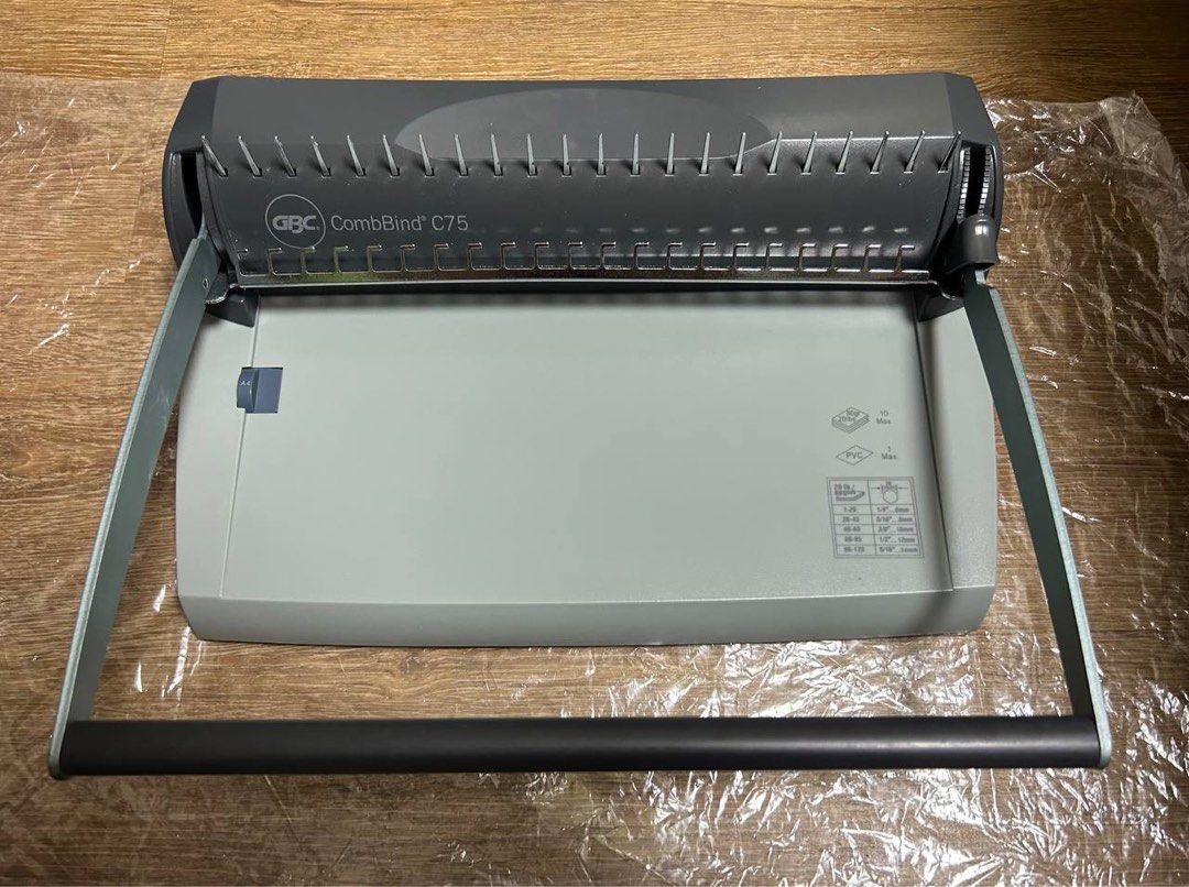 GBC Combbind C75 Comb Binding System (Charcoal Silver Colour), Hobbies