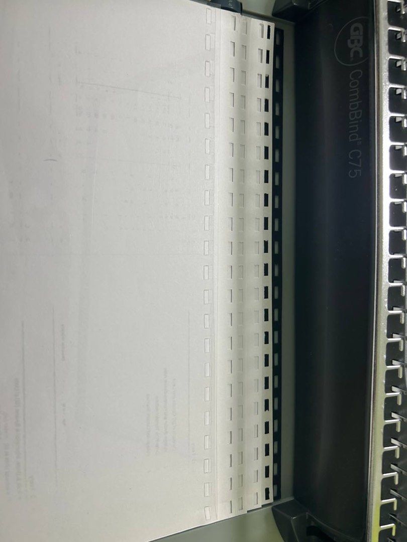 GBC Combbind C75 Comb Binding System (Charcoal Silver Colour), Hobbies