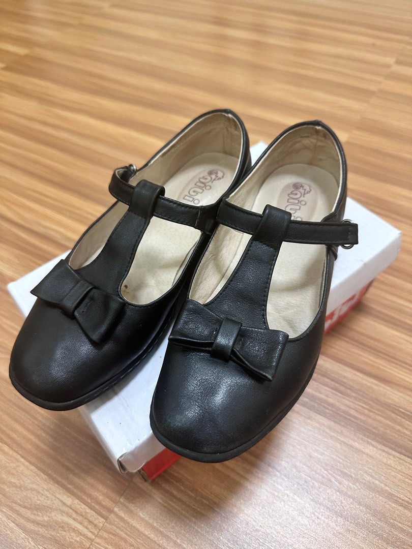 Gibi Girl Kid black shoes school Babies Kids Babies Kids