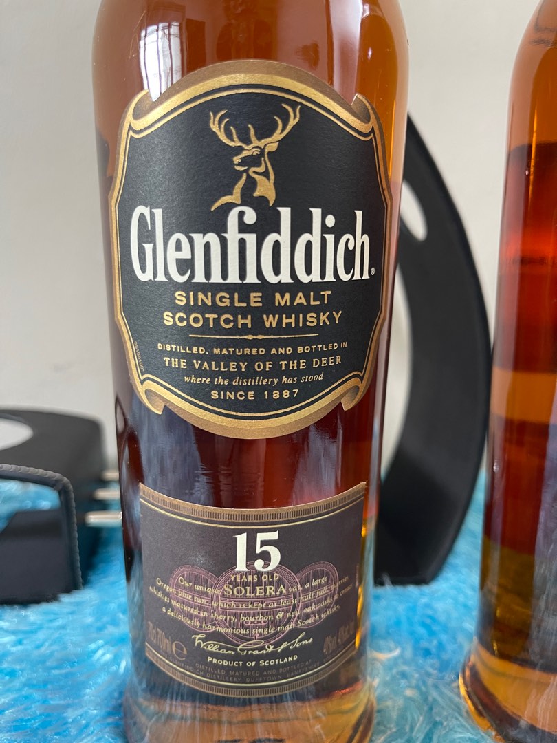 Glenfiddich 15 Year Old Unique Solera Reserve - Single Malt Scotch Whisky -  750ML