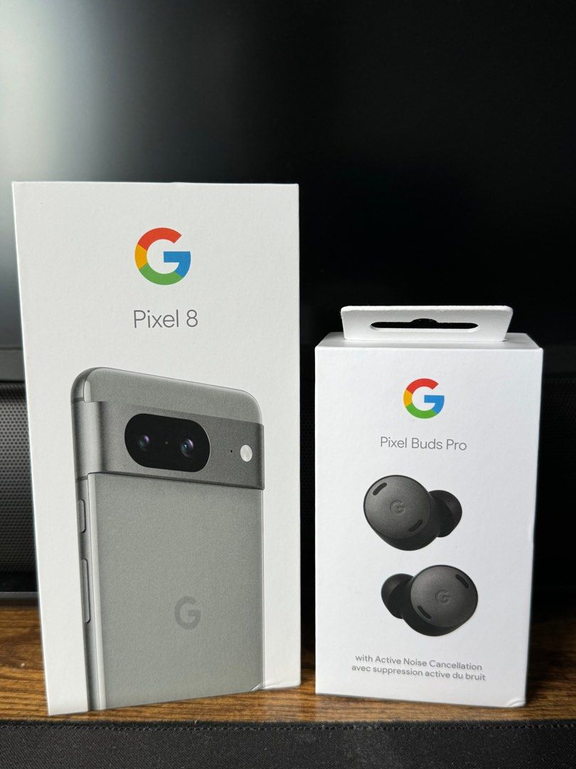 Google Pixel 8 128GB unlocked 加google 耳機, 手提電話, 手機