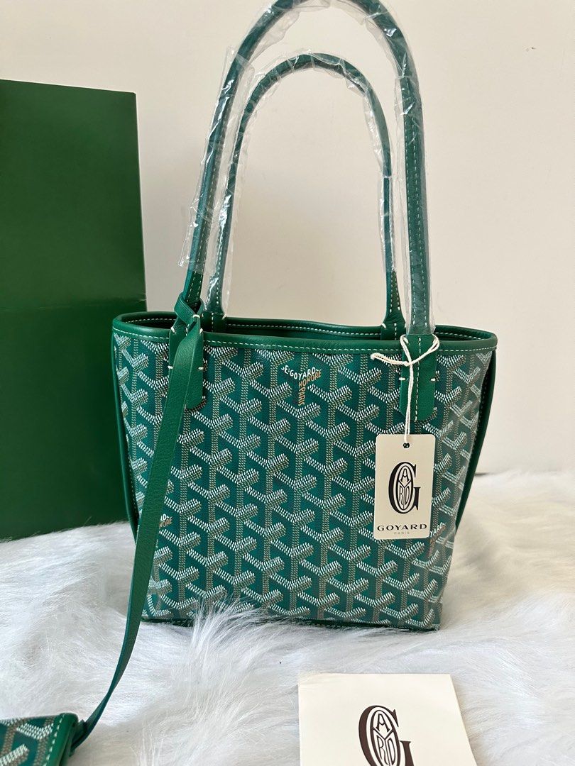 ☆ONHAND!☆ Goyard Mini Anjou French Bulldog in Special Color Green, Women's  Fashion, Bags & Wallets, Tote Bags on Carousell
