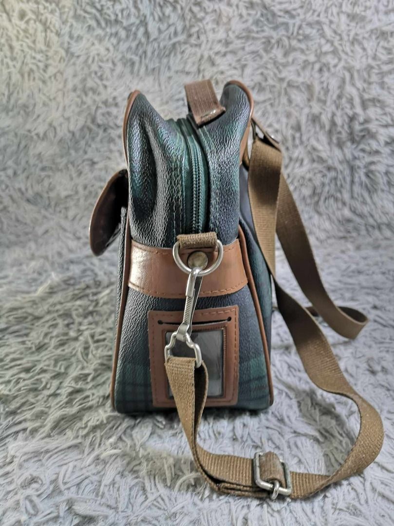 Checkered leather deals backpack