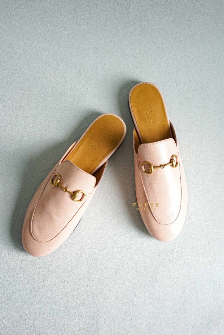 Gucci princetown light best sale pink