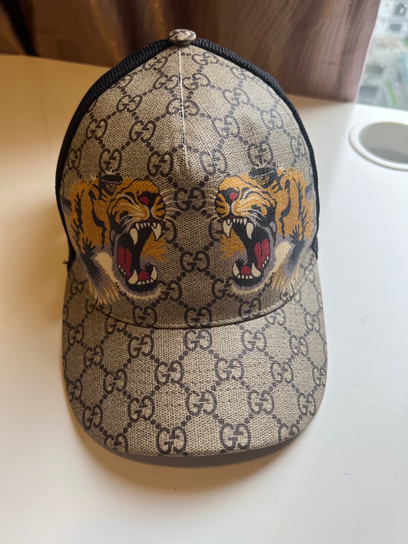 Gucci tiger print hat store