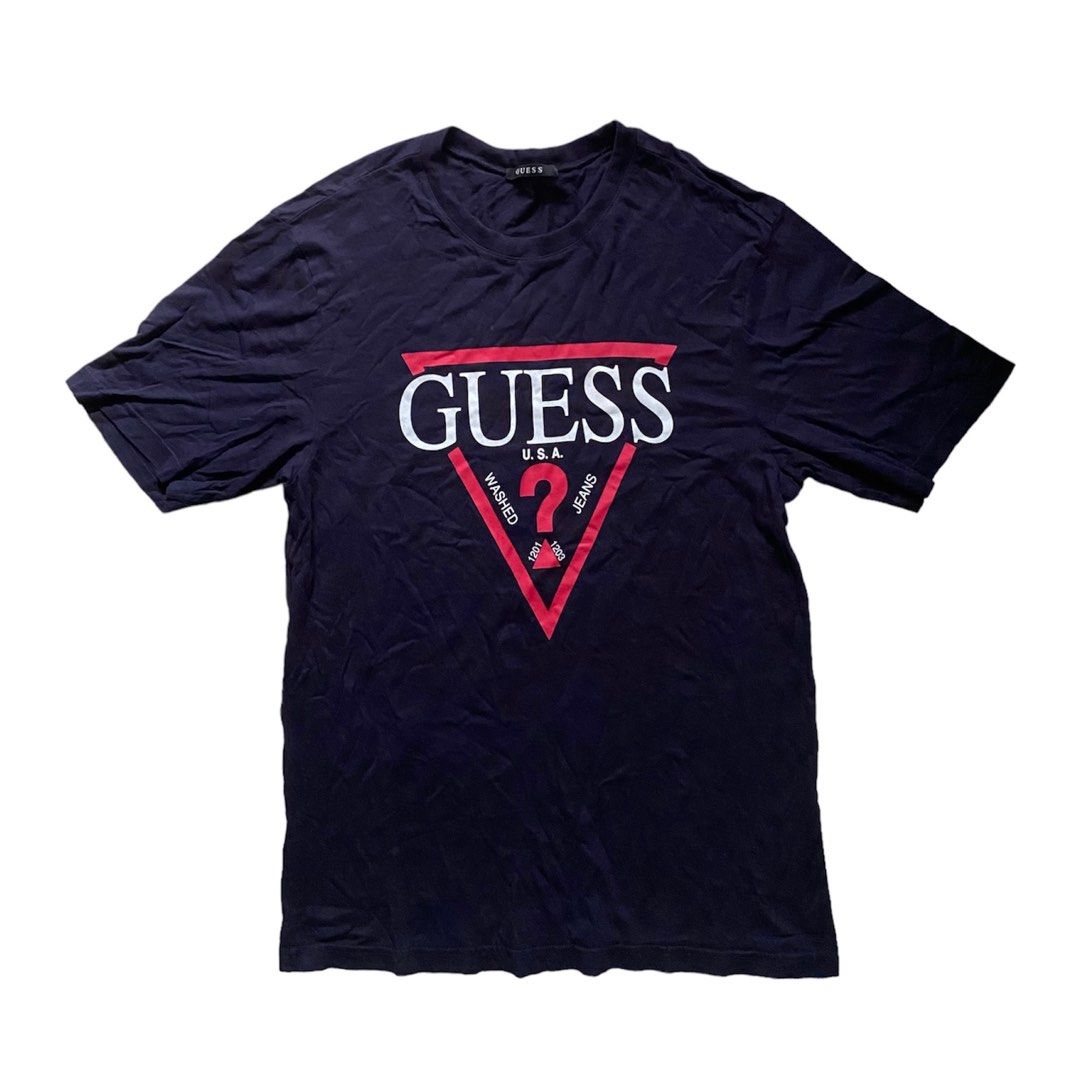 Guess Korea Navy Tee Shirt Men s Fashion Tops Sets Tshirts