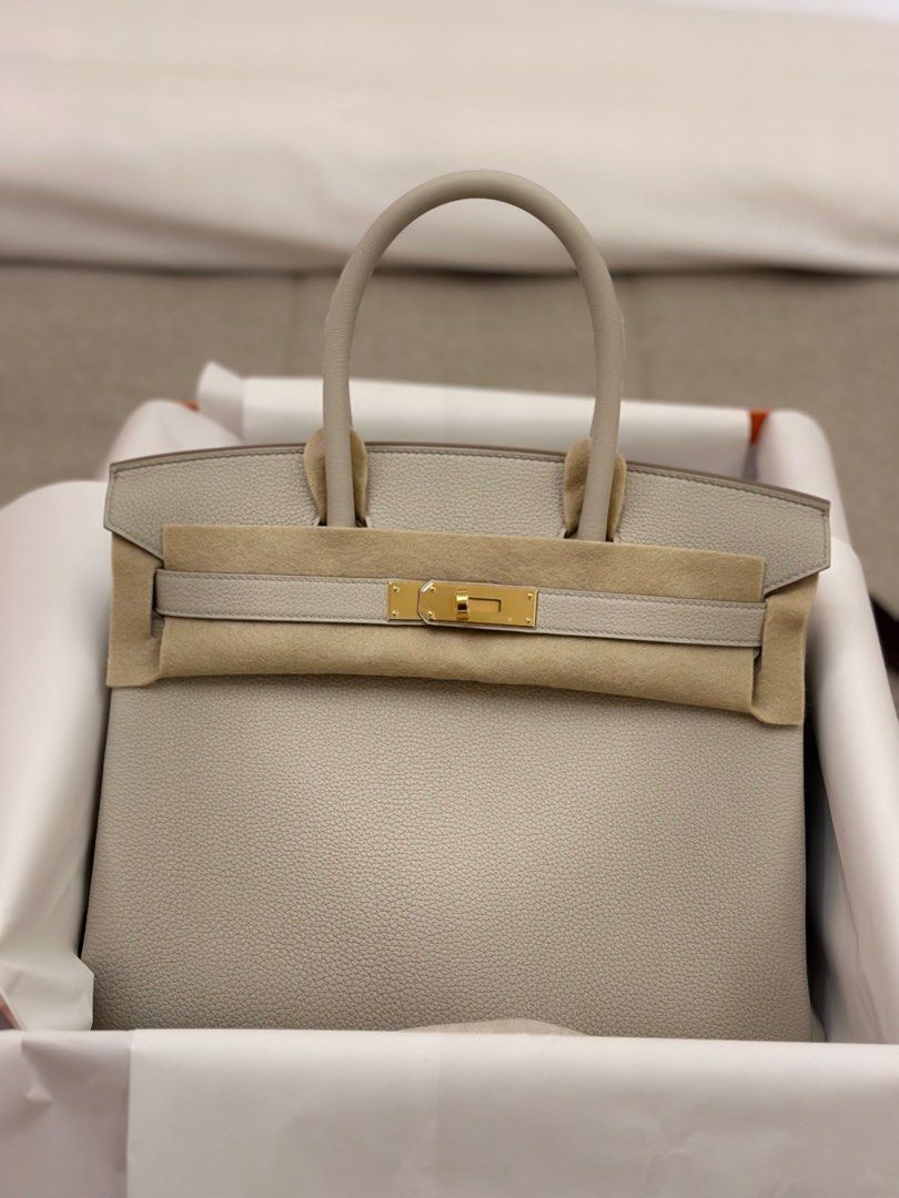 Herm s 30 birkin togo Beton GHW