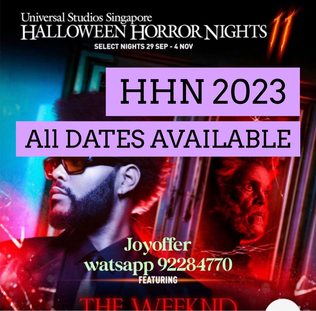 HHN 2023, Tickets & Vouchers, Event Tickets on Carousell