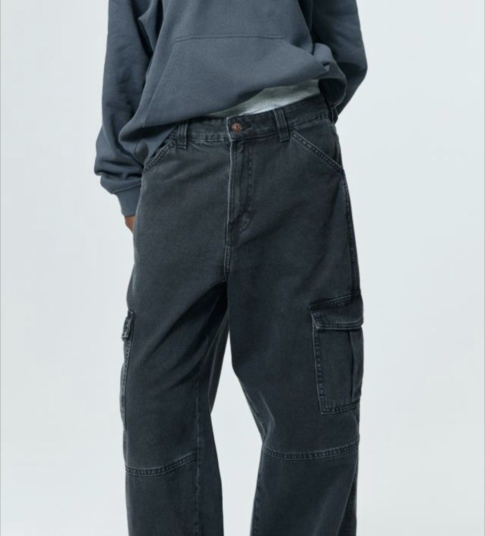 Mens cargo top trousers 36 leg