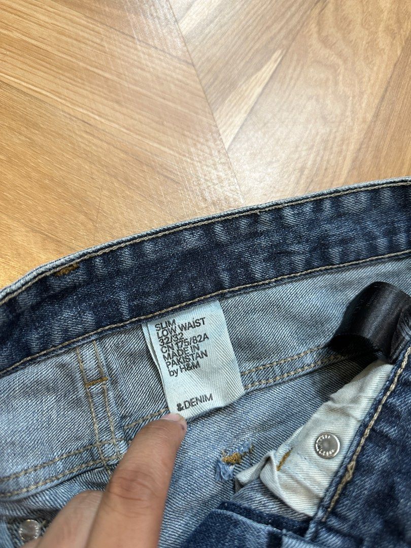 H M Slim Ripped Jeans W32 33 zara Men s Fashion Bottoms Jeans