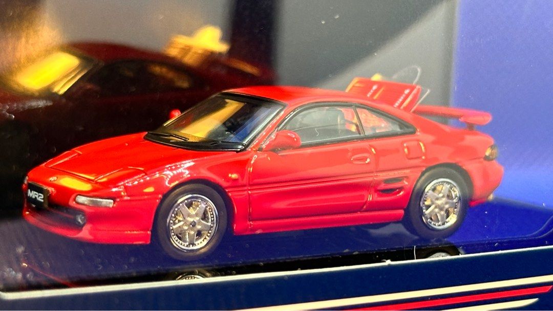 Hobby Japan Toyota MR2 SW20 GT-S 1/64 (Red), 興趣及遊戲, 玩具