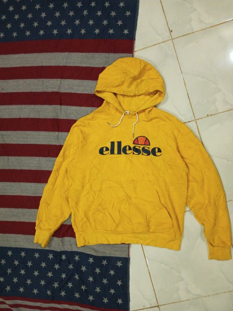 Ellesse yellow hoodie best sale