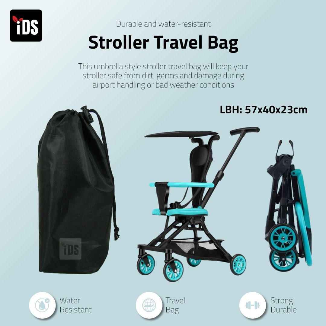 Extra large top stroller travel bag
