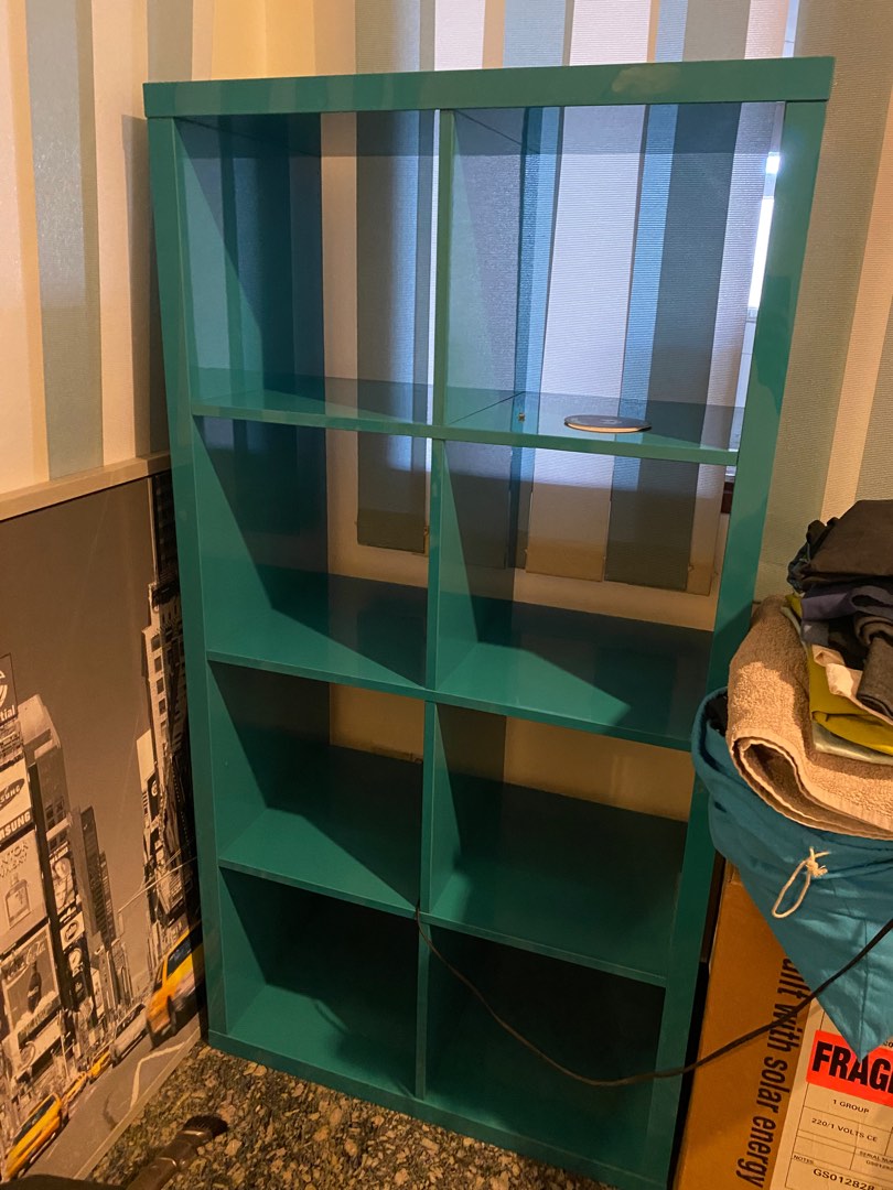 IKEA KALLAX TURQUOISE, Furniture & Home Living, Furniture, Shelves
