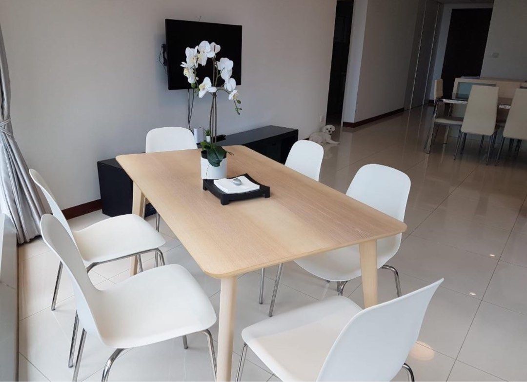 Ikea Modern Dining table 4 - 6 seats, Furniture & Home Living ...