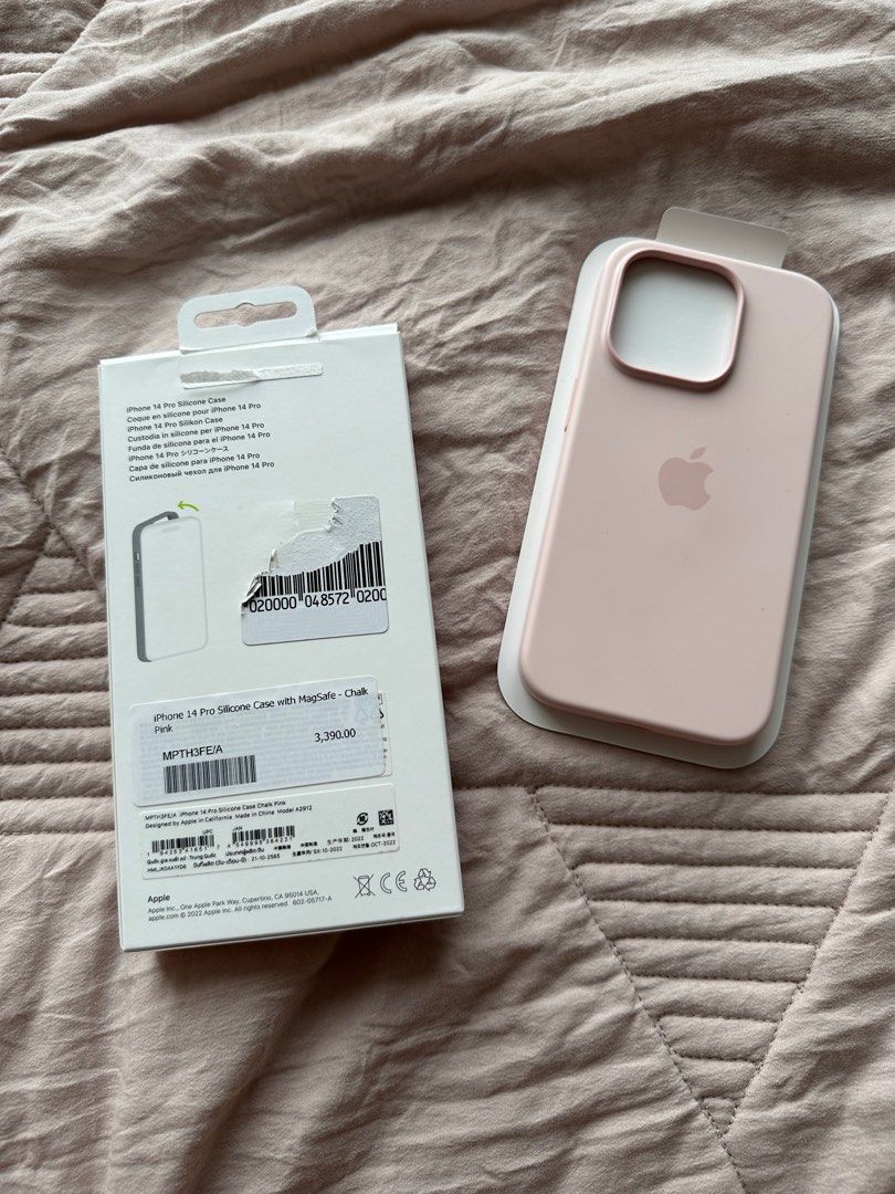 Funda iPhone 14 Silicona With Magsafe - Chalk Pink