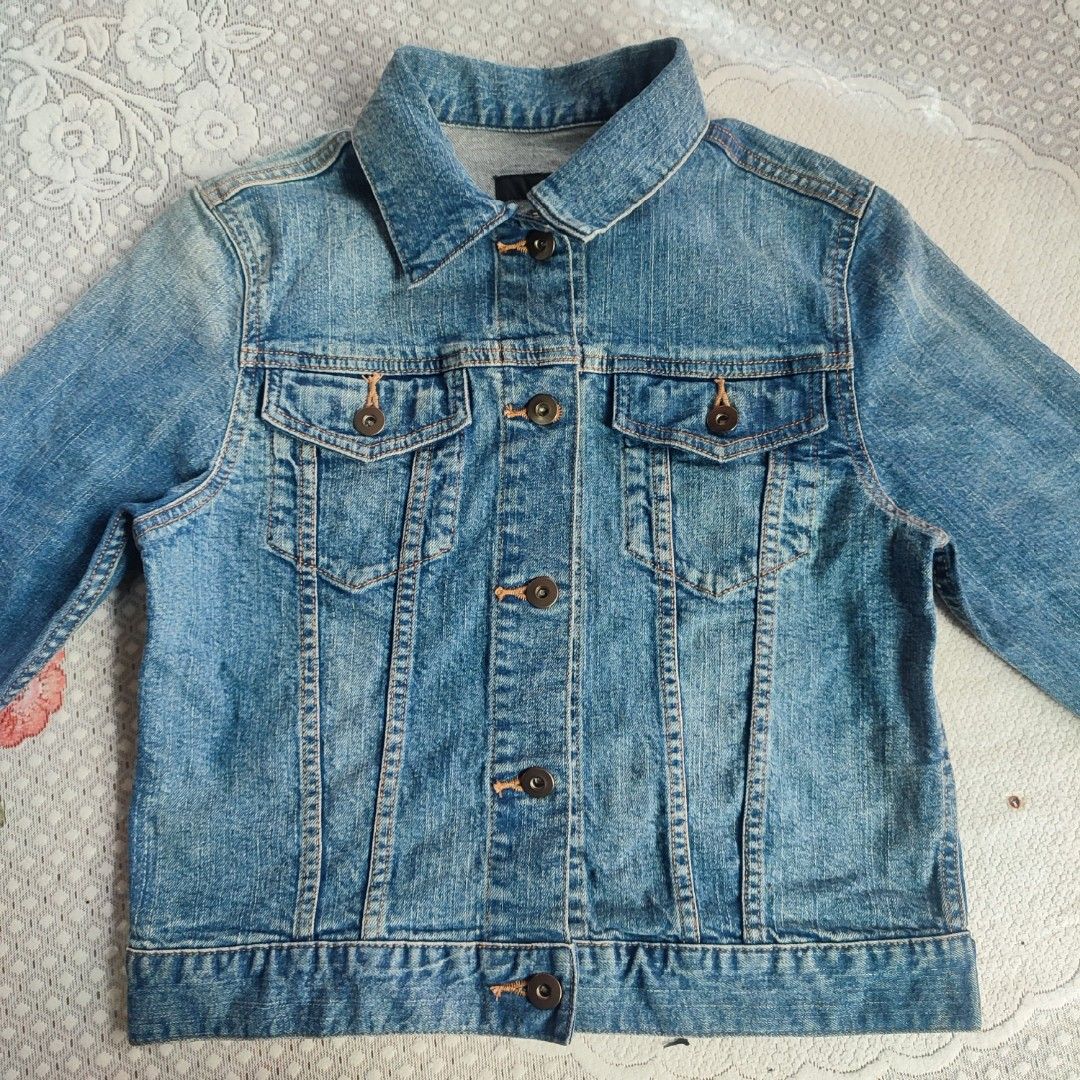 Denim Shirt Jacket Jaket Jeans Wanita Uniqlo Uniqlo Women Jeans