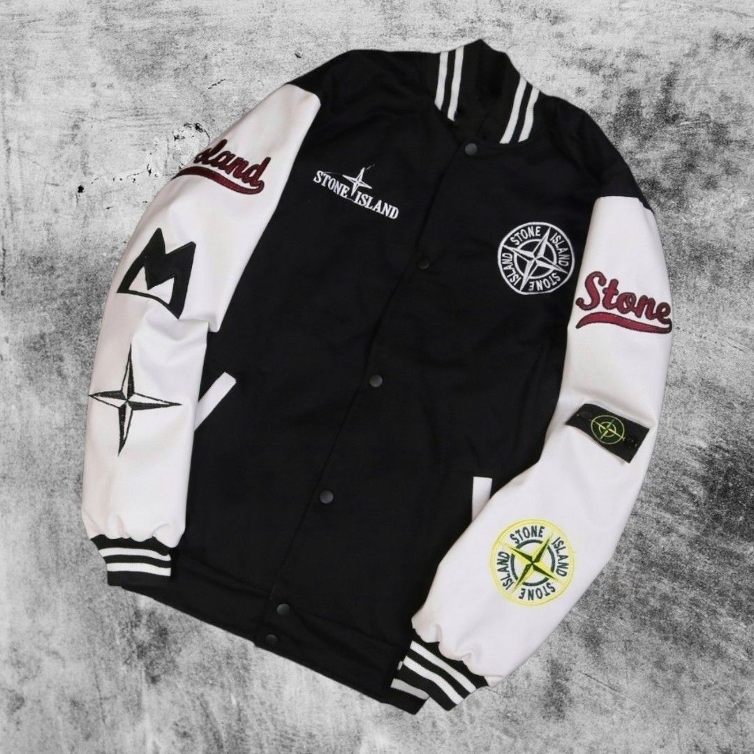 Stone island varsity jacket shop