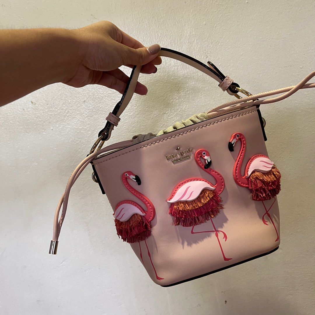 Kate spade flamingo bucket bag top