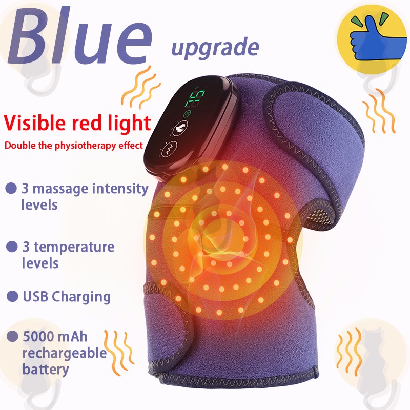 Snailax Cordless Vibration and Infrared Heating Knee Massager