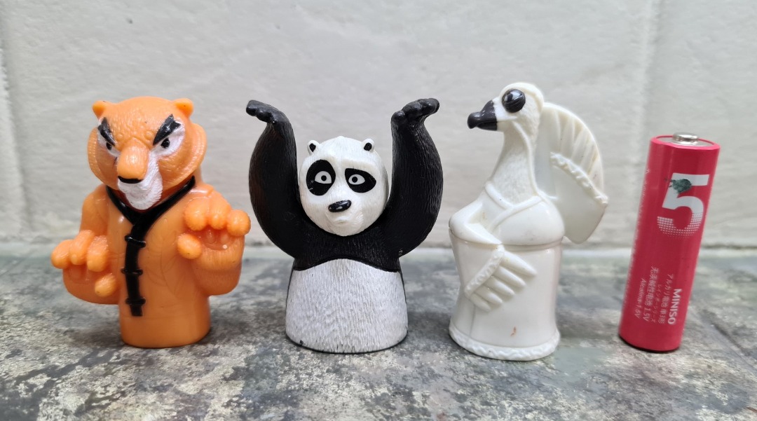 KUNG FU PANDA FINGER PUPPETS 2011 DreamWorks Series, Hobbies & Toys