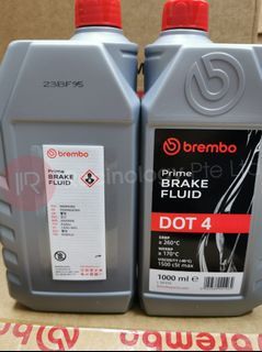 Brembo Premium Brake Fluid DOT 4 Low Viscosity 1000ml Bottle